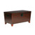38.75" Brown Solid Rectangular Pyramid Storage Trunk Cocktail Table - IMAGE 5