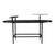 39.25" Black, White, and Gold Faux Marble Cocktail Table with Storage - IMAGE 1
