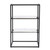 23.5" Black and White Contemporary Rectangular Accent End Table with Storage - IMAGE 1