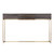 47.75" Black and Gold Two Tone Rectangular Top Console Table with Storage - IMAGE 1