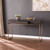 47.75" Black and Gold Two Tone Rectangular Top Console Table with Storage - IMAGE 4