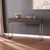 47.75" Black and Gold Two Tone Rectangular Top Console Table with Storage - IMAGE 5
