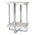 25" White and Gray Solid Contemporary Accent Table - IMAGE 3