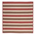8' Terracotta Red and Brown Square Braided Area Rug - IMAGE 1