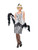50" Silver and Black Flapper Women Adult Halloween Costume - Medium - IMAGE 4