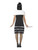 42" Black and White Flapper Women Adult Halloween Costume - Small - IMAGE 3