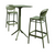 24" Olive Green Square Folding Bar Table - IMAGE 1