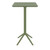 24" Olive Green Square Folding Bar Table - IMAGE 3