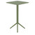 24" Olive Green Square Folding Bar Table - IMAGE 4