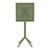 24" Olive Green Square Folding Bar Table - IMAGE 5
