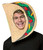 Beige and Green Taco Open Face Unisex Adult Halloween Mask Costume Accessory - One Size - IMAGE 1