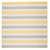 10' Yellow and Gray Square Braided Area Rug - IMAGE 1