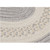 5' Silver and White Braided Round Area Throw Rug - IMAGE 2