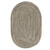 7' x 9' Fossil Gray All Purpose Handcrafted Reversible Oval Outdoor Area Throw Rug - IMAGE 1