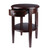 22.25" Walnut Round End Table with Drawer and Shelf - IMAGE 2