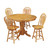 40” Light Oak Brown Swivel Barstool - IMAGE 2
