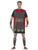 40" Black and Red Roman Gladiator Men Adult Halloween Costume - XL - IMAGE 1