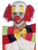 29" Red and White Clown Unisex Adult Halloween Top Wig Costume Accessory - One Size - IMAGE 1