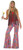 Vibrantly Colored Wild Swirl Bell Bottom Pants Women Adult Halloween Costume - One Size - IMAGE 1