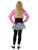 42" Pink and Black Rockstar Glam Girl Child Halloween Costume - Large - IMAGE 3