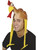 67" Brown and Yellow Gobbler Bonnet Turkey Unisex Adult Halloween Hat Costume Accessory - One Size - IMAGE 1