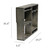 19.75" Rustic Gray Wall Mounted Wooden Wine Rack - IMAGE 6