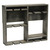 19.75" Rustic Gray Wall Mounted Wooden Wine Rack
