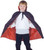 Black and Red Taffeta Cape Boy Child Halloween Costume Accessory - One Size - IMAGE 1