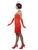 44" Red and White 1920's Style Flapper Women Adult Halloween Costume - Medium - IMAGE 2