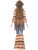 40" Brown and Blue 1970's Style Harmony Hippie Women Adult Halloween Costume - Medium - IMAGE 4