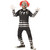 Black and White Creepy Clown Unisex Child Halloween Costume - Large - IMAGE 1