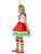 50" Red and Green Clown Girl Child Halloween Costume - Large - IMAGE 2