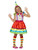 50" Red and Green Clown Girl Child Halloween Costume - Large - IMAGE 4