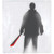 Black and Red Machete Killer Halloween Shower Curtain - One Size - IMAGE 1