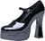 Black Mary Jane Women Adult Halloween Platform Shoes Costume Accessory - Size 10 - IMAGE 1