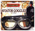 Black Steampunk Aviator Men Adult Halloween Goggles Costume Accessory - One Size - IMAGE 1