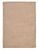 2' x 10' Sand Brown Rectangular Braided Area Throw Rug - IMAGE 1
