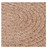 1.25' x 2.25' Light Mocha Brown Oval Reversible Braided Bath Rug - IMAGE 2