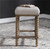 26" Pryce Spindle Leg Light Walnut Counter Stool with Linen Cushion - IMAGE 2