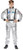 Silver Astronaut Suit Children Boy's Halloween Costume - Small - IMAGE 1