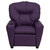 39" Mauve Purple Contemporary Kids Recliner with Cup Holder - IMAGE 4