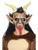 Brown and Black Krampus Demon Adult Men Halloween Mask Costume Accessory - One Size - IMAGE 1