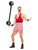49" Red and Black Deluxe Strongman Men Adult Halloween Costume - XL - IMAGE 2