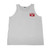 29" White and Red Classic Kemp USA Lifeguard Medium Tank Top Shirt - IMAGE 1
