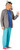 72" Beige and Blue Bojack Horseman Adult Unisex Halloween Costume - One Size - IMAGE 1
