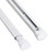 60" White Contemporary Oval Spring Tension Curtain Rod - IMAGE 2
