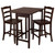 Lynnwood 3-Pc Drop Leaf High Table with 2 Counter Ladder Back Stool/Chair - IMAGE 1