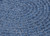 6' x 9' Blue Oval Handmade Braided Area Throw Rug - IMAGE 2