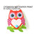 7.75" Red and White Contemporary Owl Hooks - IMAGE 1