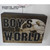 7.75" Black and White Boy's World Tabletop Decor - IMAGE 1